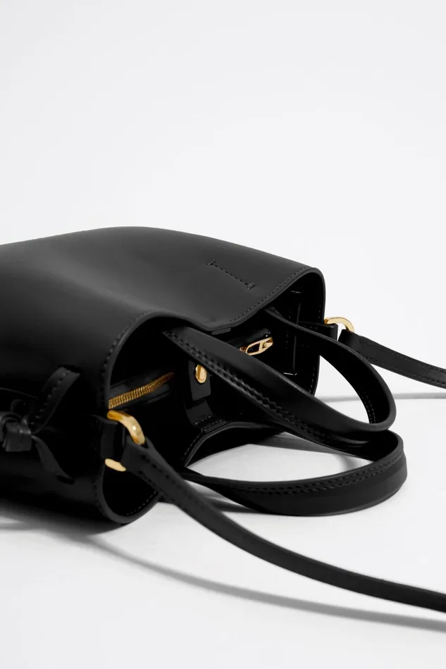 Mini Black Leather Chihuahua Bag Black Women Bimba Y Lola Chihuahua Bags