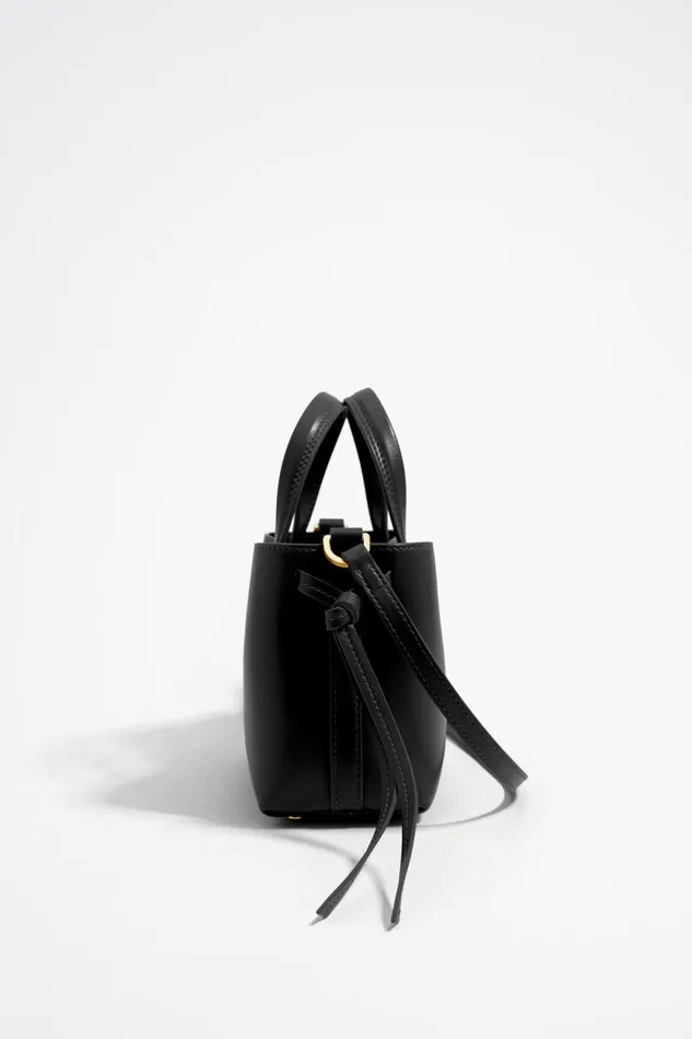 Mini Black Leather Chihuahua Bag Black Women Bimba Y Lola Chihuahua Bags