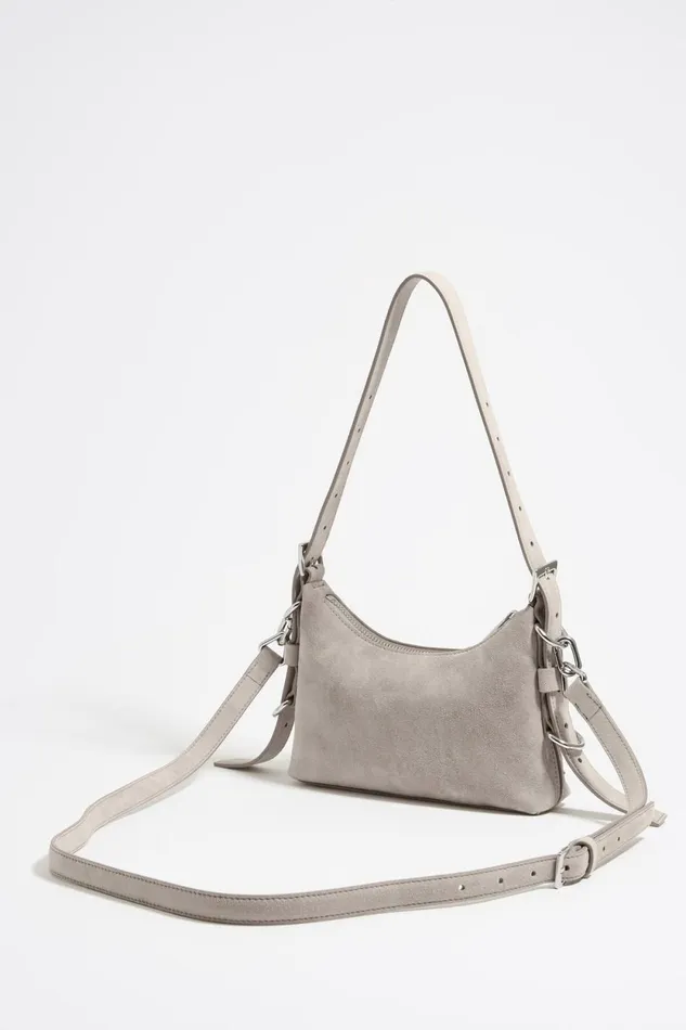 Mini Stone Leather Swarovski Pocket Slouch Bag Stone Women Bimba Y Lola Shoulder Bags Mini Stone Leather Swarovski Pocket Slouch Bag Stone Women Bimba Y Lola Shoulder Bags