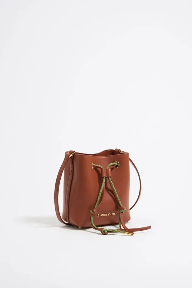 Mini Walnut Leather Chihuahua Bag Nut Women Bimba Y Lola Crossbody Bags