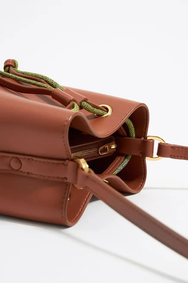 Mini Walnut Leather Chihuahua Bag Nut Women Bimba Y Lola Crossbody Bags