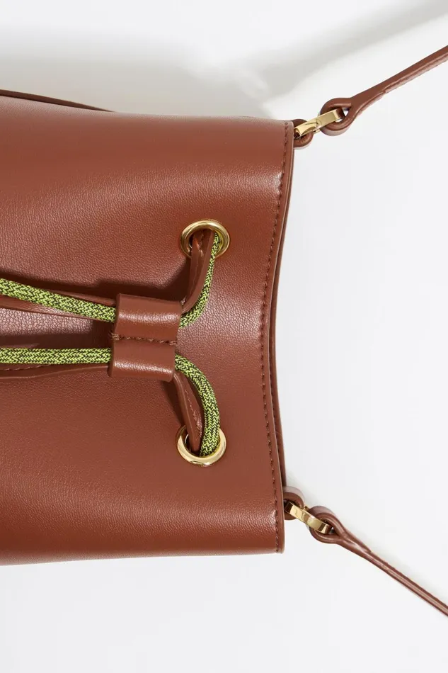 Mini Walnut Leather Chihuahua Bag Nut Women Bimba Y Lola Crossbody Bags