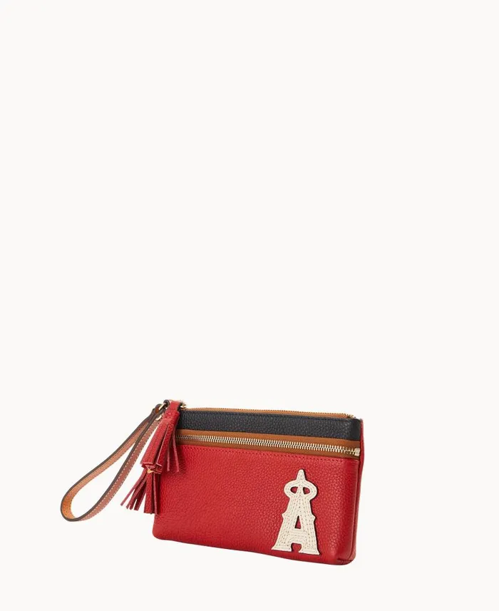 MLB Angels Double Zip Wristlet Angels ManWoman Dooney and Bourke Wallets MLB Angels Double Zip Wristlet Angels ManWoman Dooney and Bourke Wallets