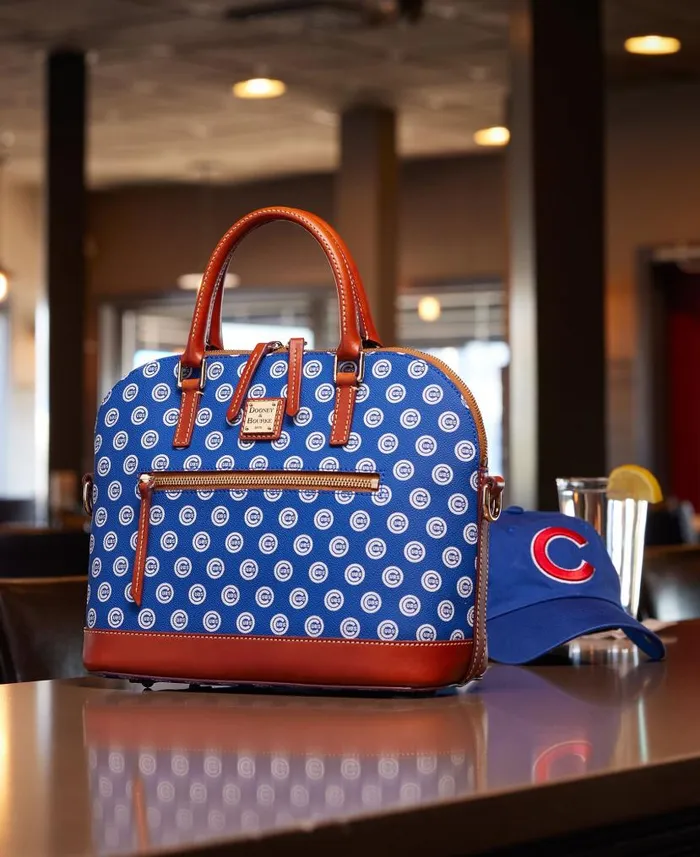 MLB Cubs Domed Zip Satchel Cubs Woman Dooney and Bourke Satchels MLB Cubs Domed Zip Satchel Cubs Woman Dooney and Bourke Satchels