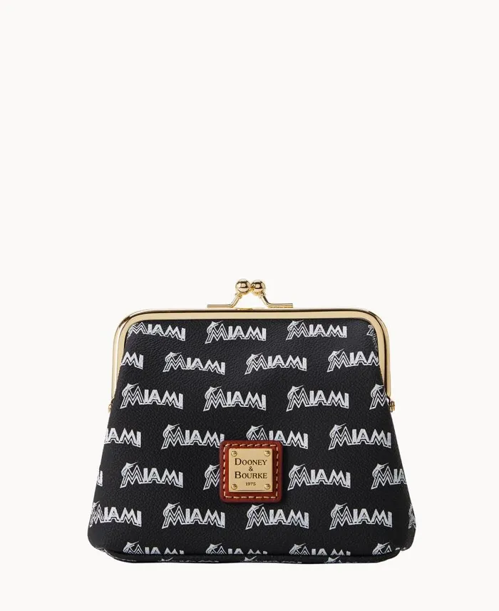 MLB Marlins Large Framed Purse Marlins ManWoman Dooney and Bourke Wallets