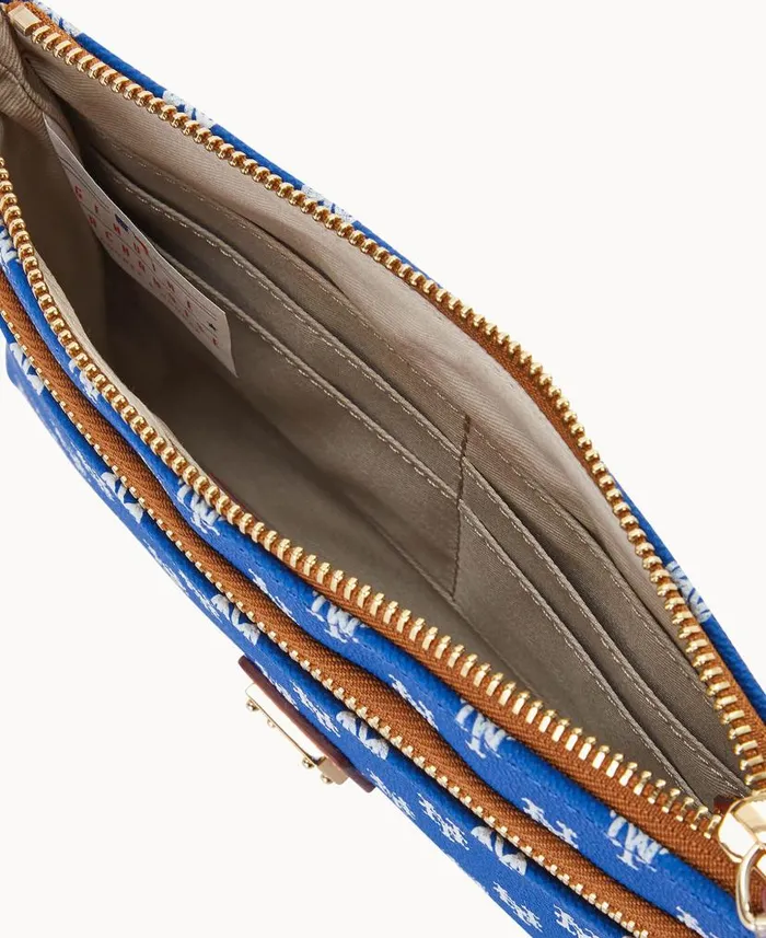 MLB Mets Double Zip Wristlet New York Mets ManWoman Dooney and Bourke Wallets MLB Mets Double Zip Wristlet New York Mets ManWoman Dooney and Bourke Wallets