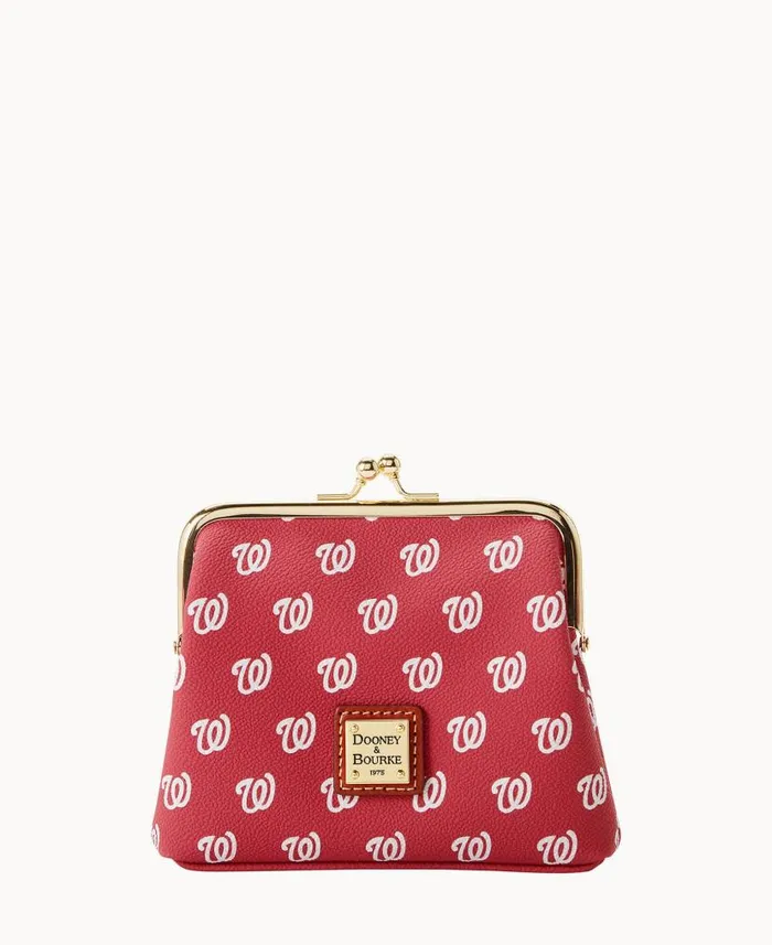 MLB Nationals Large Framed Purse Nationals ManWoman Dooney and Bourke Wallets MLB Nationals Large Framed Purse Nationals ManWoman Dooney and Bourke Wallets
