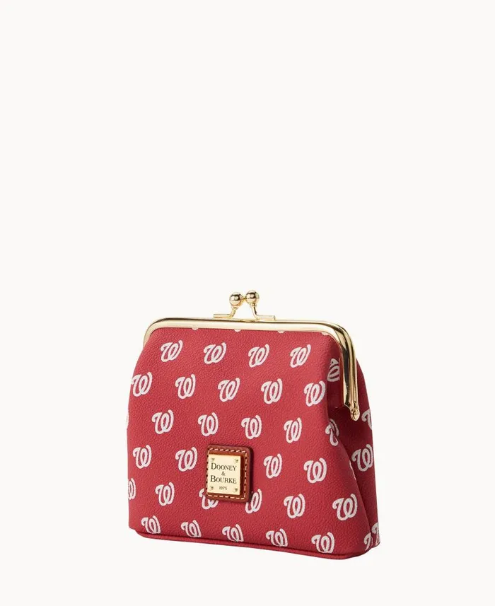 MLB Nationals Large Framed Purse Nationals ManWoman Dooney and Bourke Wallets MLB Nationals Large Framed Purse Nationals ManWoman Dooney and Bourke Wallets
