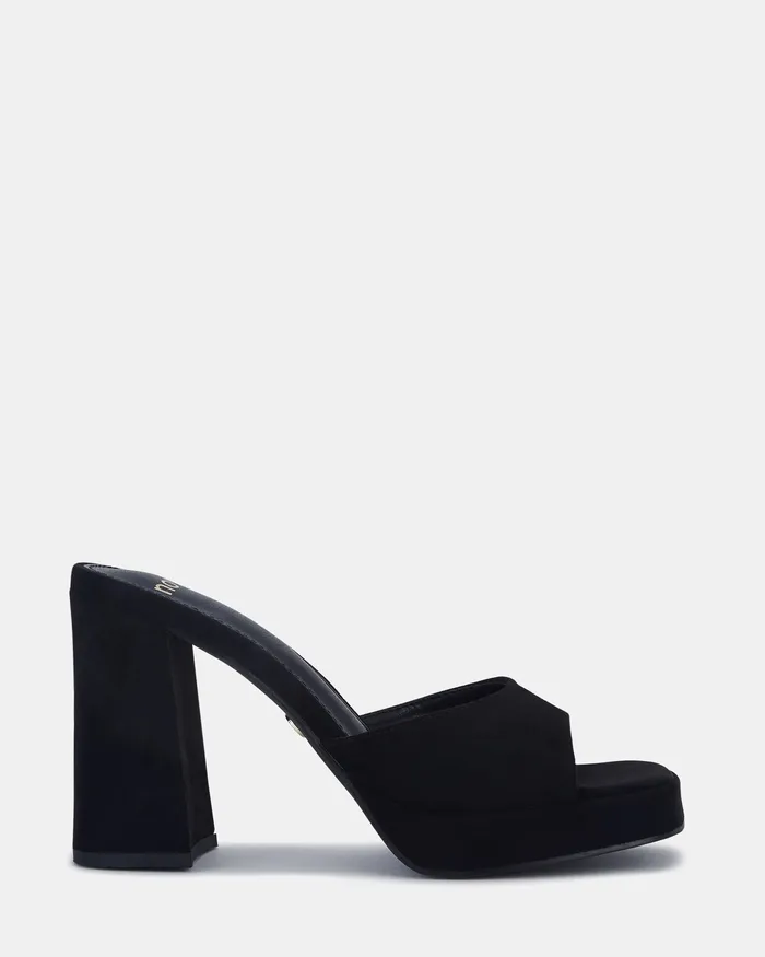 Mules FINNEY BLACK Block Heels NOVO Shoes Women
