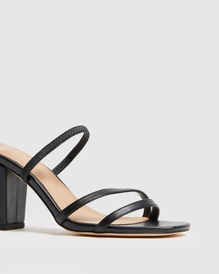 Mules MONDAY BLACK Block Heels 8211 NOVO Shoes Women Mules MONDAY BLACK Block Heels 8211 NOVO Shoes Women