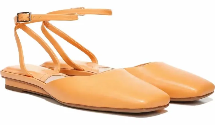 Mules Women Franco Sarto Franco Jolee Flat Cantaloupe Leather