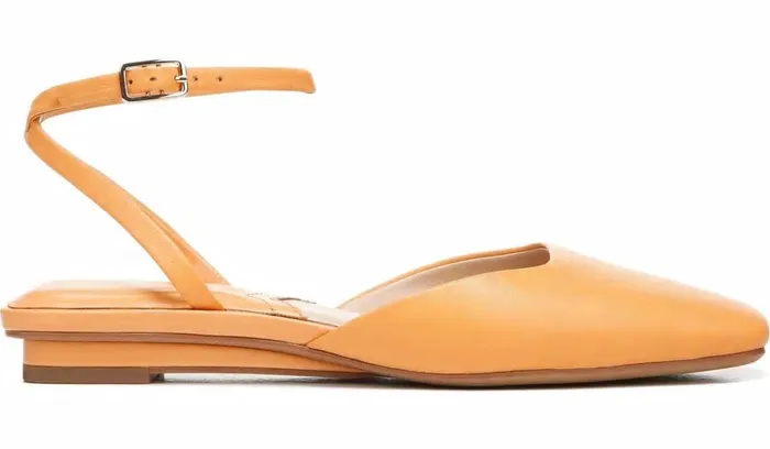 Mules Women Franco Sarto Franco Jolee Flat Cantaloupe Leather