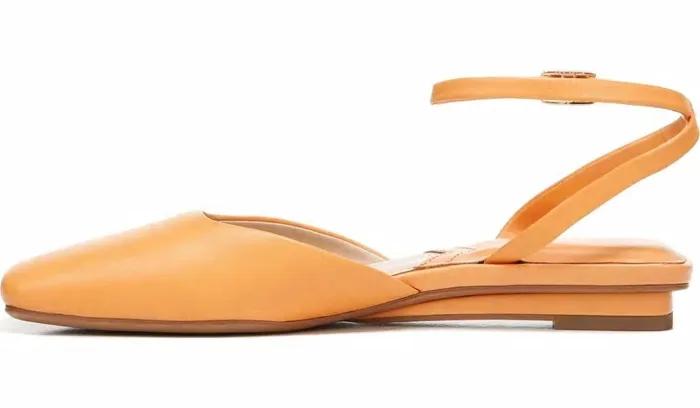 Mules Women Franco Sarto Franco Jolee Flat Cantaloupe Leather