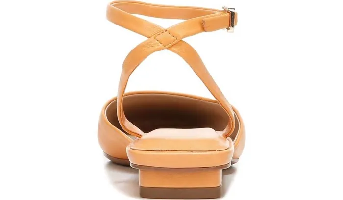 Mules Women Franco Sarto Franco Jolee Flat Cantaloupe Leather