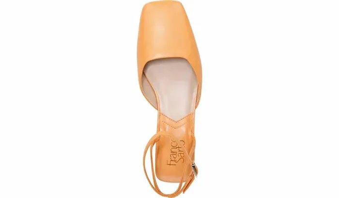 Mules Women Franco Sarto Franco Jolee Flat Cantaloupe Leather