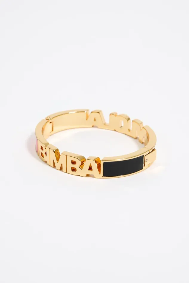 Multicolored Enamel Logo Bracelet Gold Women Bimba Y Lola Bracelets