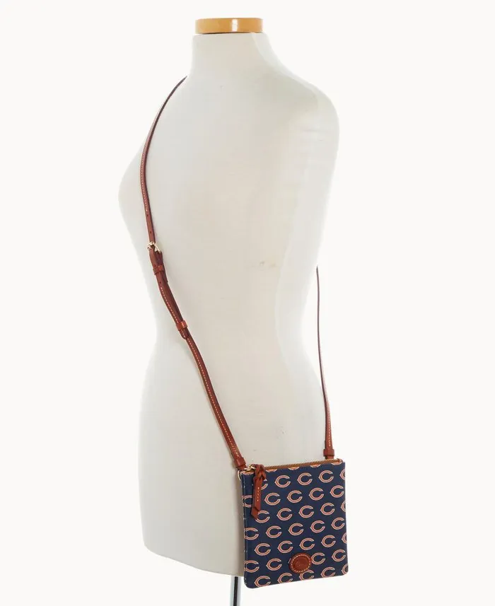 NFL Bears Small North South Top Zip Crossbody Bears Woman Dooney and Bourke Crossbodies NFL Bears Small North South Top Zip Crossbody Bears Woman Dooney and Bourke Crossbodies