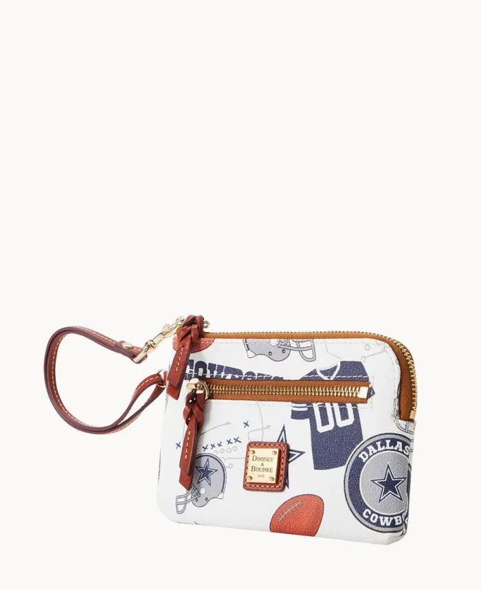 NFL Cowboys Zip Around Wristlet Cowboys ManWoman Dooney and Bourke Wallets NFL Cowboys Zip Around Wristlet Cowboys ManWoman Dooney and Bourke Wallets