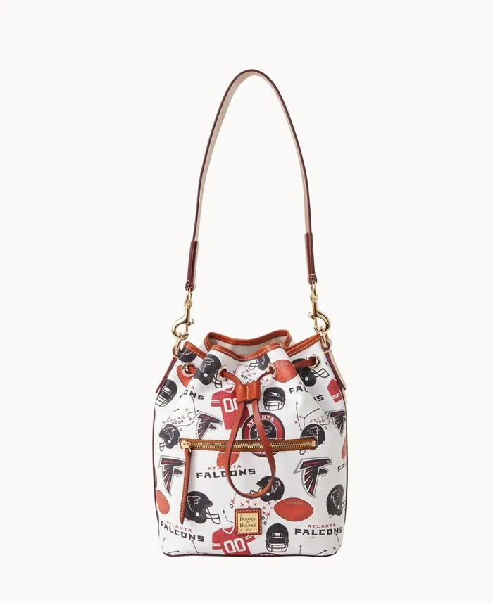 NFL Falcons Drawstring Falcons Woman Dooney and Bourke Shoulder Bags