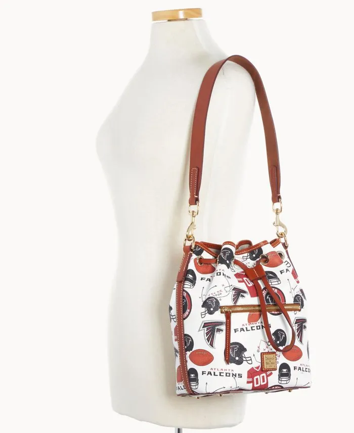 NFL Falcons Drawstring Falcons Woman Dooney and Bourke Shoulder Bags NFL Falcons Drawstring Falcons Woman Dooney and Bourke Shoulder Bags