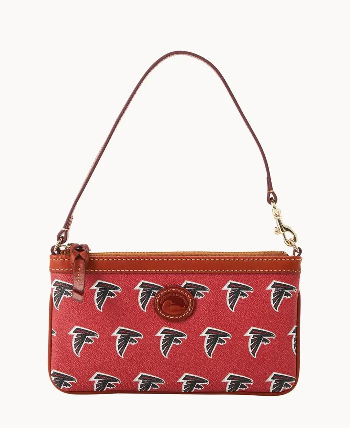 NFL Falcons Large Slim Wristlet Falcons ManWoman Dooney and Bourke Wallets