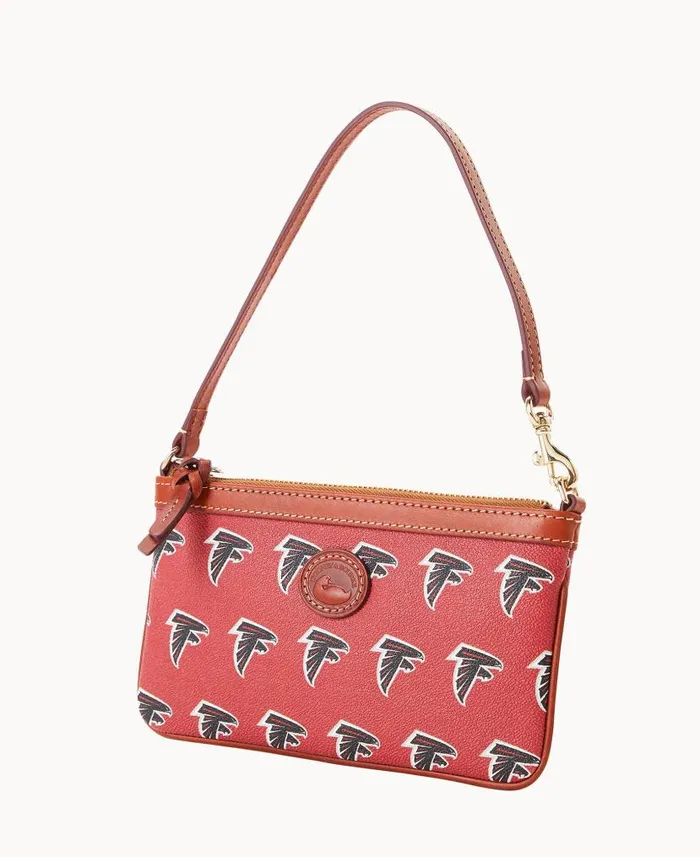 NFL Falcons Large Slim Wristlet Falcons ManWoman Dooney and Bourke Wallets NFL Falcons Large Slim Wristlet Falcons ManWoman Dooney and Bourke Wallets