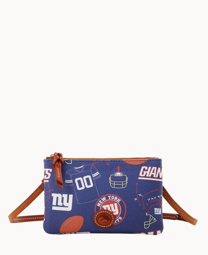 NFL Giants Top Zip Crossbody Giants Woman Dooney and Bourke Crossbodies