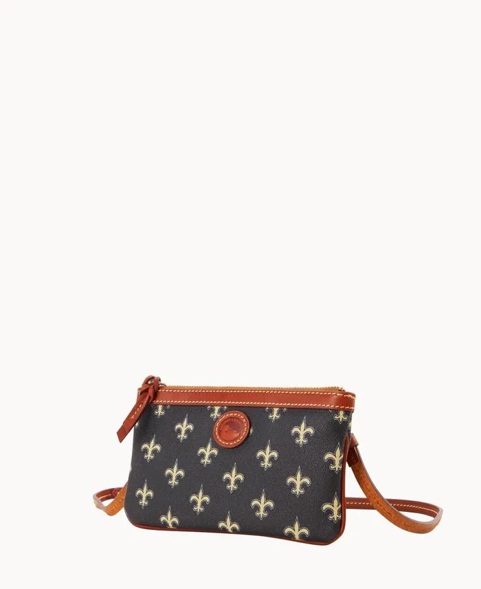 NFL Saints Large Slim Crossbody Saints Woman Dooney and Bourke Crossbodies NFL Saints Large Slim Crossbody Saints Woman Dooney and Bourke Crossbodies