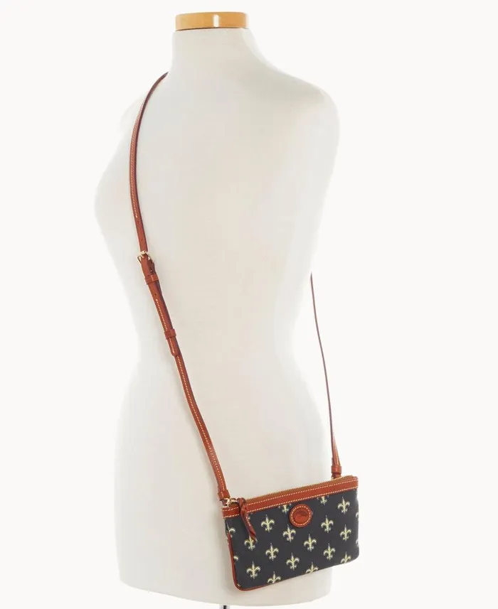 NFL Saints Large Slim Crossbody Saints Woman Dooney and Bourke Crossbodies NFL Saints Large Slim Crossbody Saints Woman Dooney and Bourke Crossbodies