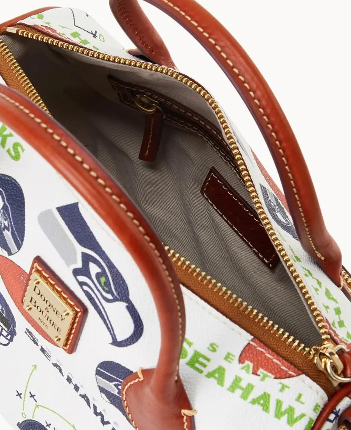 NFL Seahawks Barrel Satchel Seahawks Woman Dooney and Bourke Satchels NFL Seahawks Barrel Satchel Seahawks Woman Dooney and Bourke Satchels