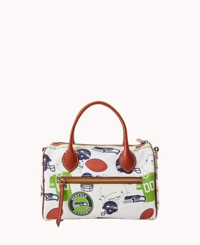 NFL Seahawks Barrel Satchel Seahawks Woman Dooney and Bourke Satchels NFL Seahawks Barrel Satchel Seahawks Woman Dooney and Bourke Satchels