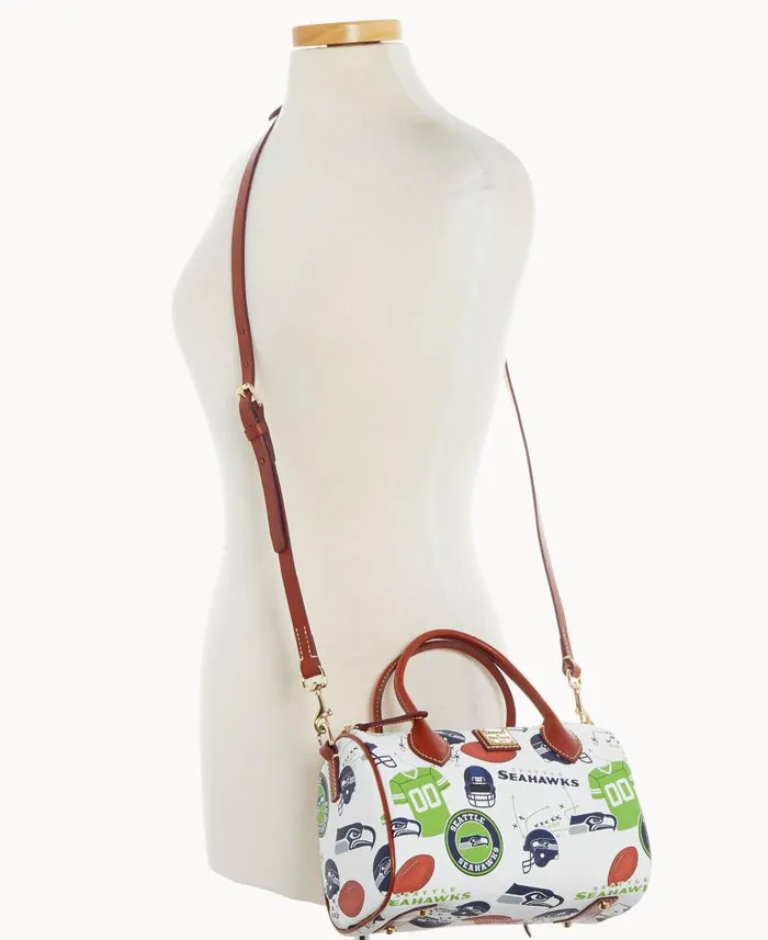 NFL Seahawks Barrel Satchel Seahawks Woman Dooney and Bourke Satchels NFL Seahawks Barrel Satchel Seahawks Woman Dooney and Bourke Satchels