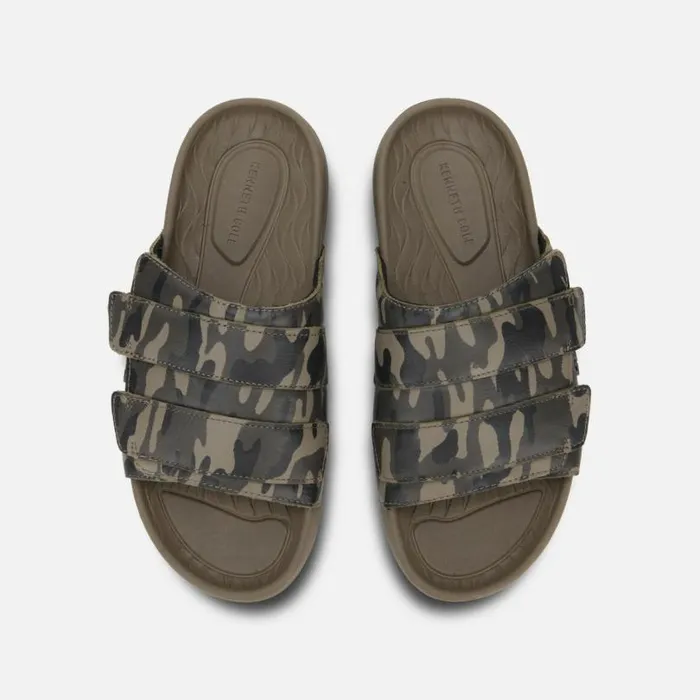 Nova Band Slide Sandal Taupe Camo Men Kenneth Cole Sandals