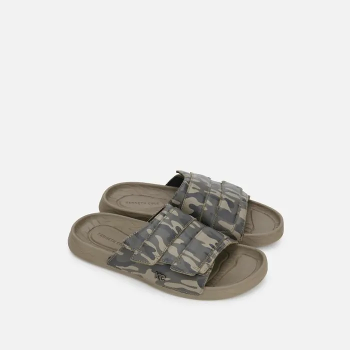 Nova Band Slide Sandal Taupe Camo Men Kenneth Cole Sandals