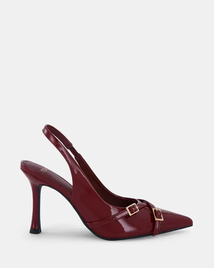 NOVO Shoes Party Women IGGI DEEP RED PATENT High Heels