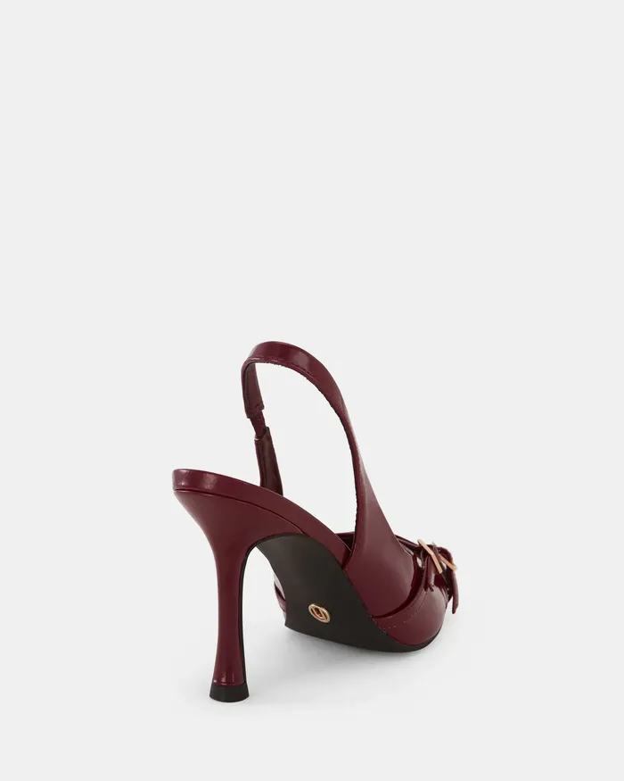 NOVO Shoes Party Women IGGI DEEP RED PATENT High Heels