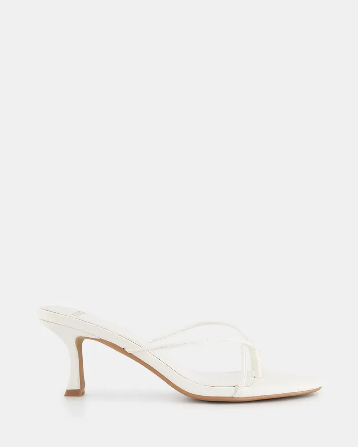 NOVO Shoes Party Women URBE WHITE Open Toe Heels