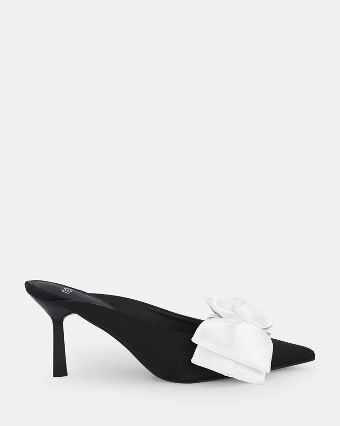 NOVO Shoes Pumps Women ZIENNA BLACKWHITE Closed Toe Heels