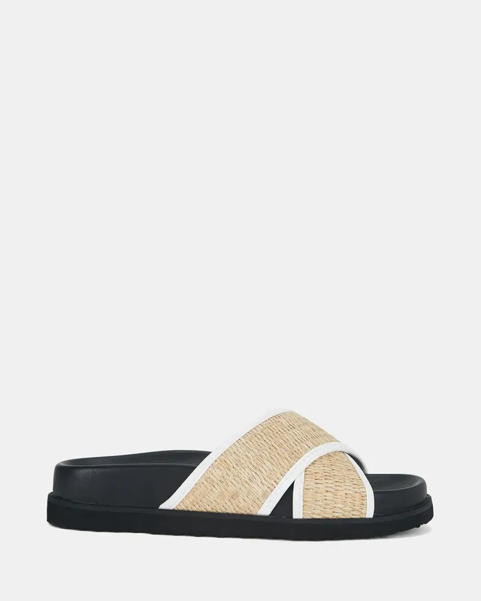 NOVO Shoes SAOIRSE NATURAL RAFFIA Women Slides