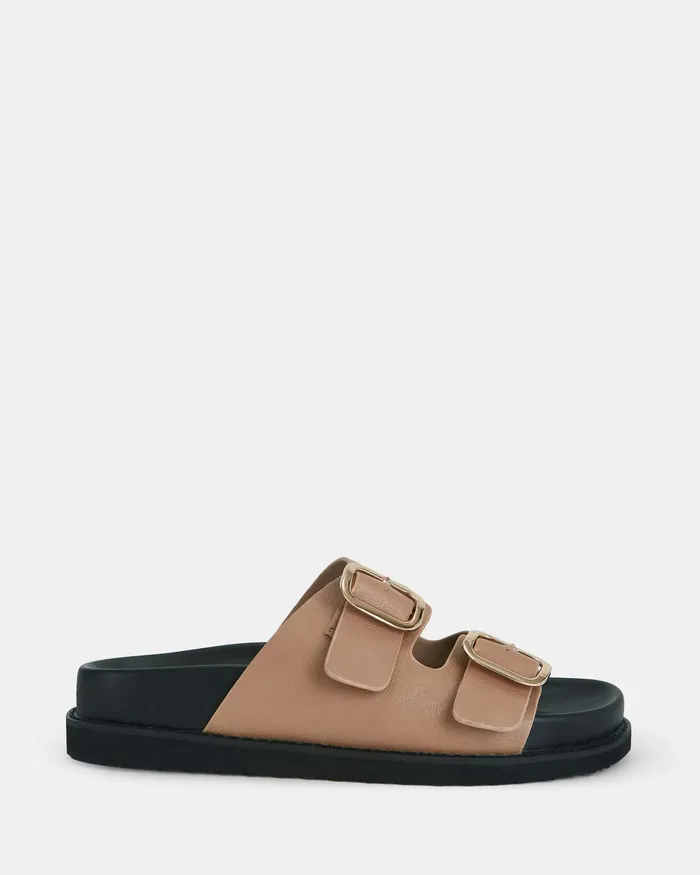 NOVO Shoes SASCHA ALMOND Flatform Women Flat Sandals