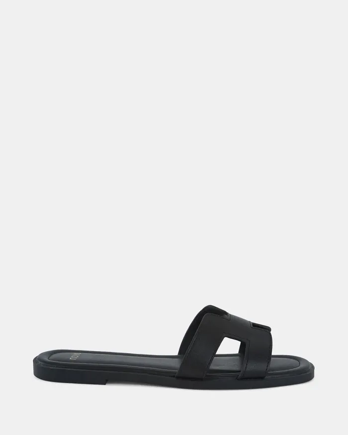 NOVO Shoes Slides Women SACHIE BLACK Flatform
