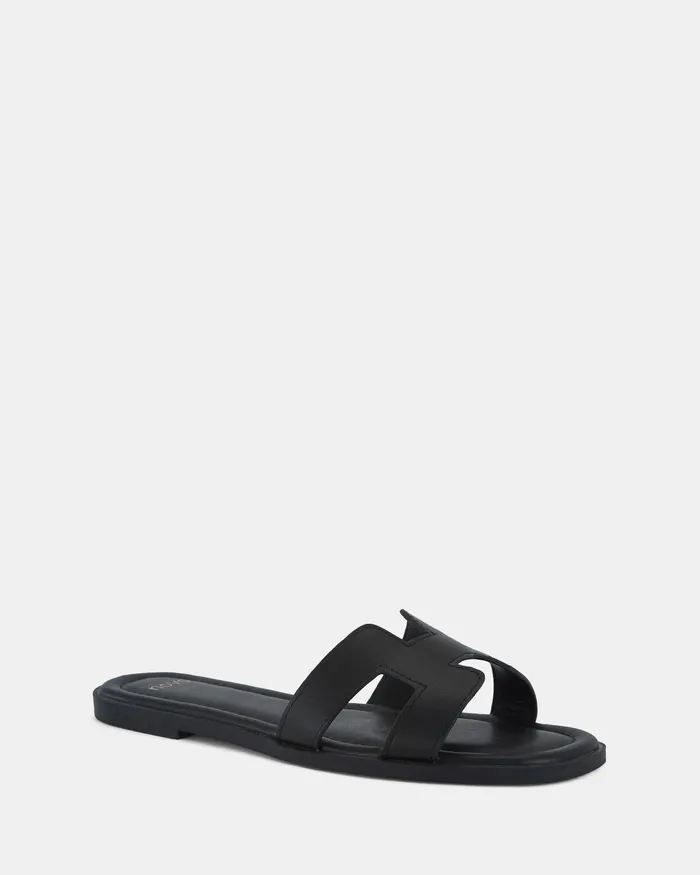 NOVO Shoes Slides Women SACHIE BLACK Flatform