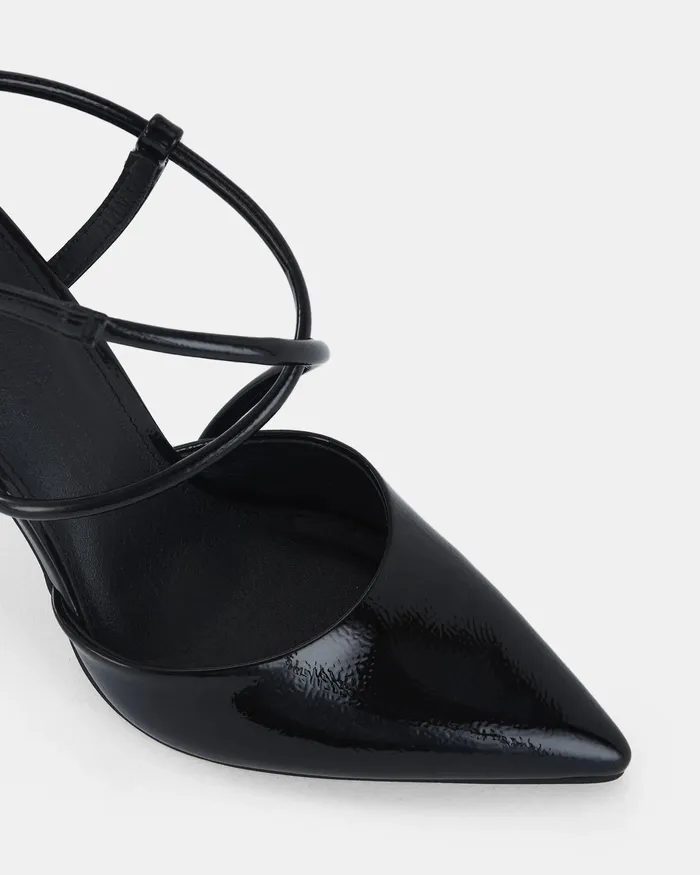 NOVO Shoes Stilettos Women IZANO BLACK Closed Toe Heels