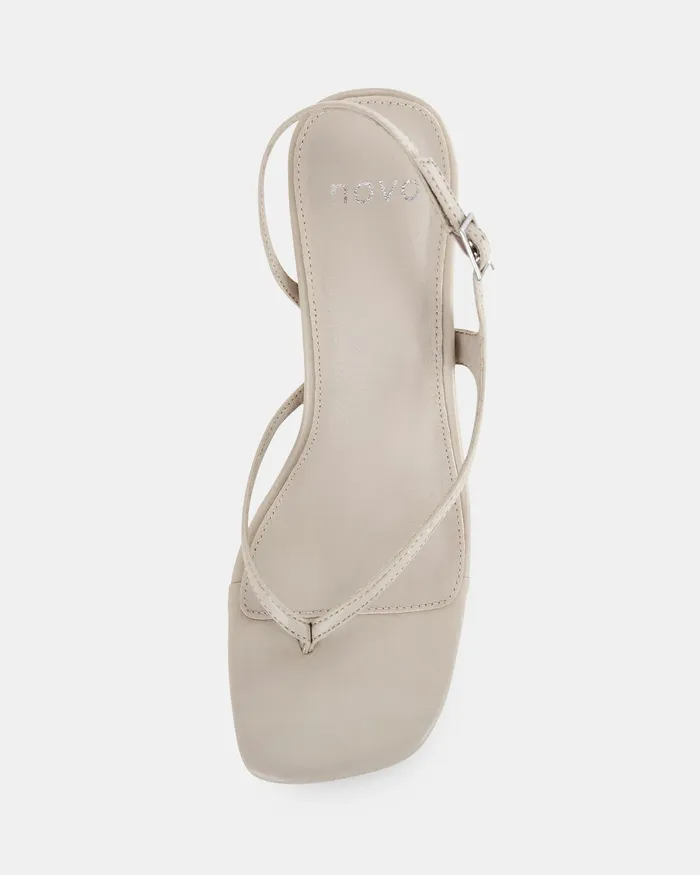 NOVO Shoes UNIKA CREAM Kitten Heels Women Party