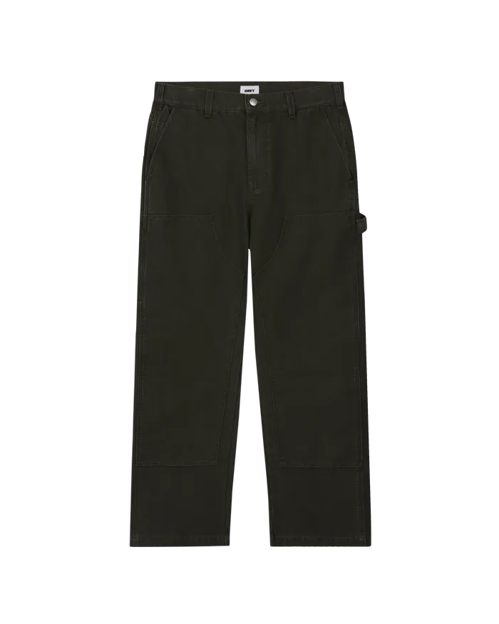 OBEY Clothing BOTTOMS Men BIG TIMER TWILL DOUBLE KNEE CARPENTER Rosin Faded Wash OBEY Clothing BOTTOMS Men BIG TIMER TWILL DOUBLE KNEE CARPENTER Rosin Faded Wash