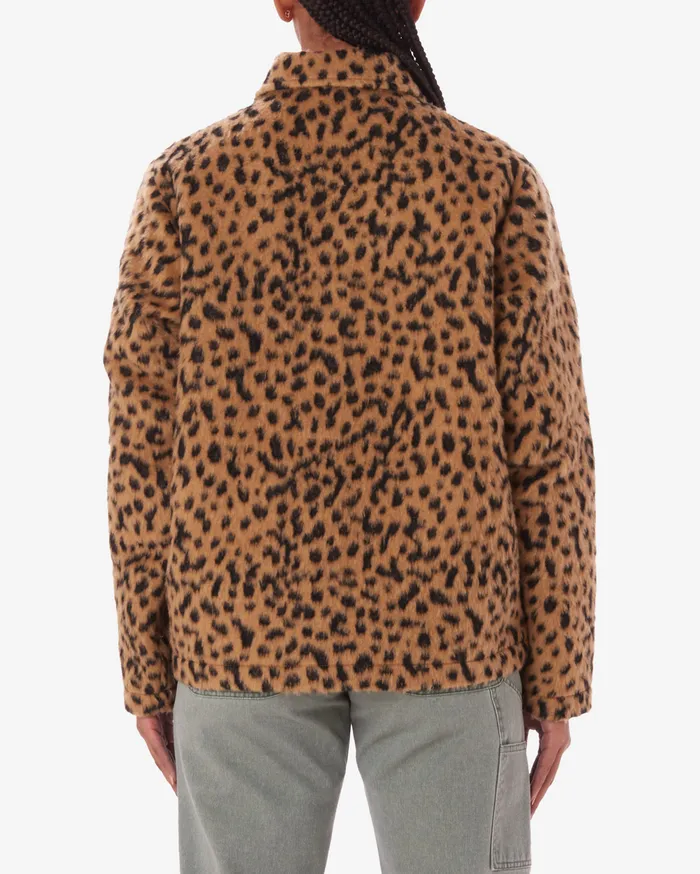 OBEY Clothing JACKETS Women DOTTIE JACKET Bone Brown Multi
