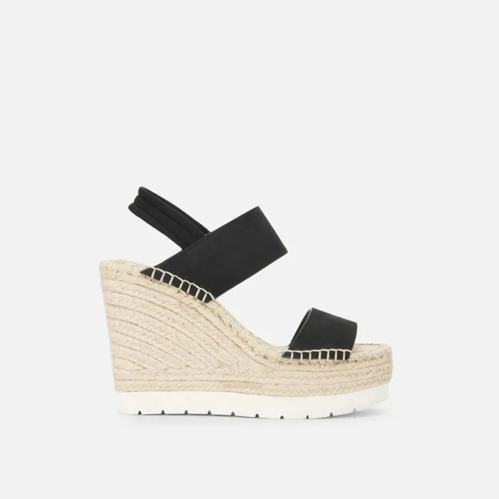 Olivia Simple Eva Slingback Espadrille Black Women Kenneth Cole Sandals
