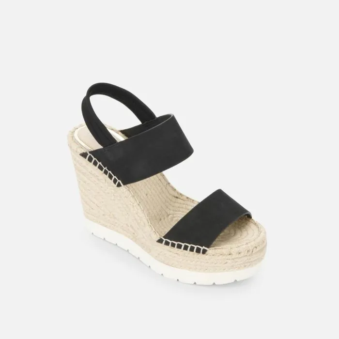 Olivia Simple Eva Slingback Espadrille Black Women Kenneth Cole Sandals