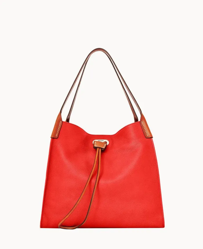Oncour Roux Pebble Full Up Red Woman Dooney and Bourke Shoulder Bags