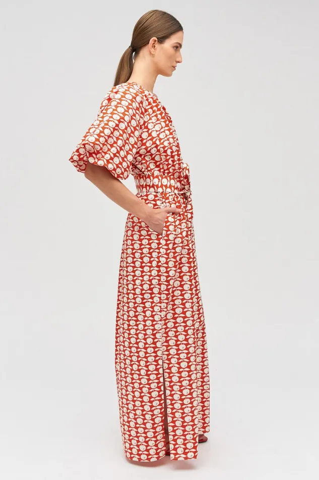 Oroton Apple Stamp One Shoulder Dress Poppy Women Dresses Oroton Apple Stamp One Shoulder Dress Poppy Women Dresses